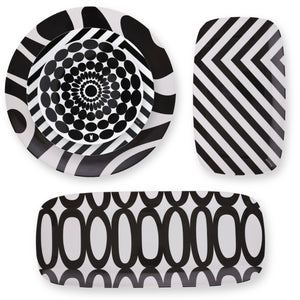 Black & White Plate and Platter Collection
