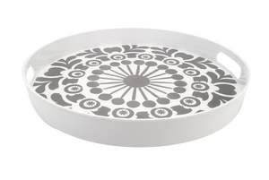 Mosaic Round Rimmed Lazy Susan - 16"