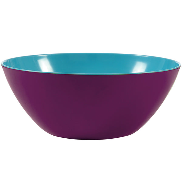 Two Tone Salad Bowl - Grape/Turquoise 2 Tone Large Bowl