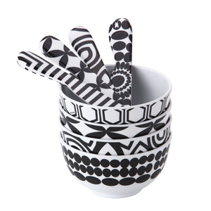Black & White Spreader & Mini Bowl Bundle