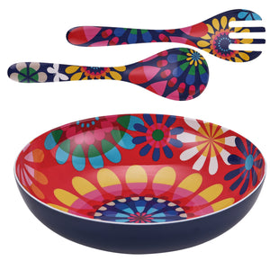 Festival Salad Bowl & Salad Server Bundle