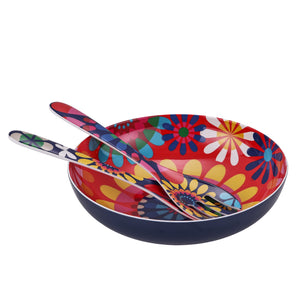 Festival Salad Bowl & Salad Server Bundle