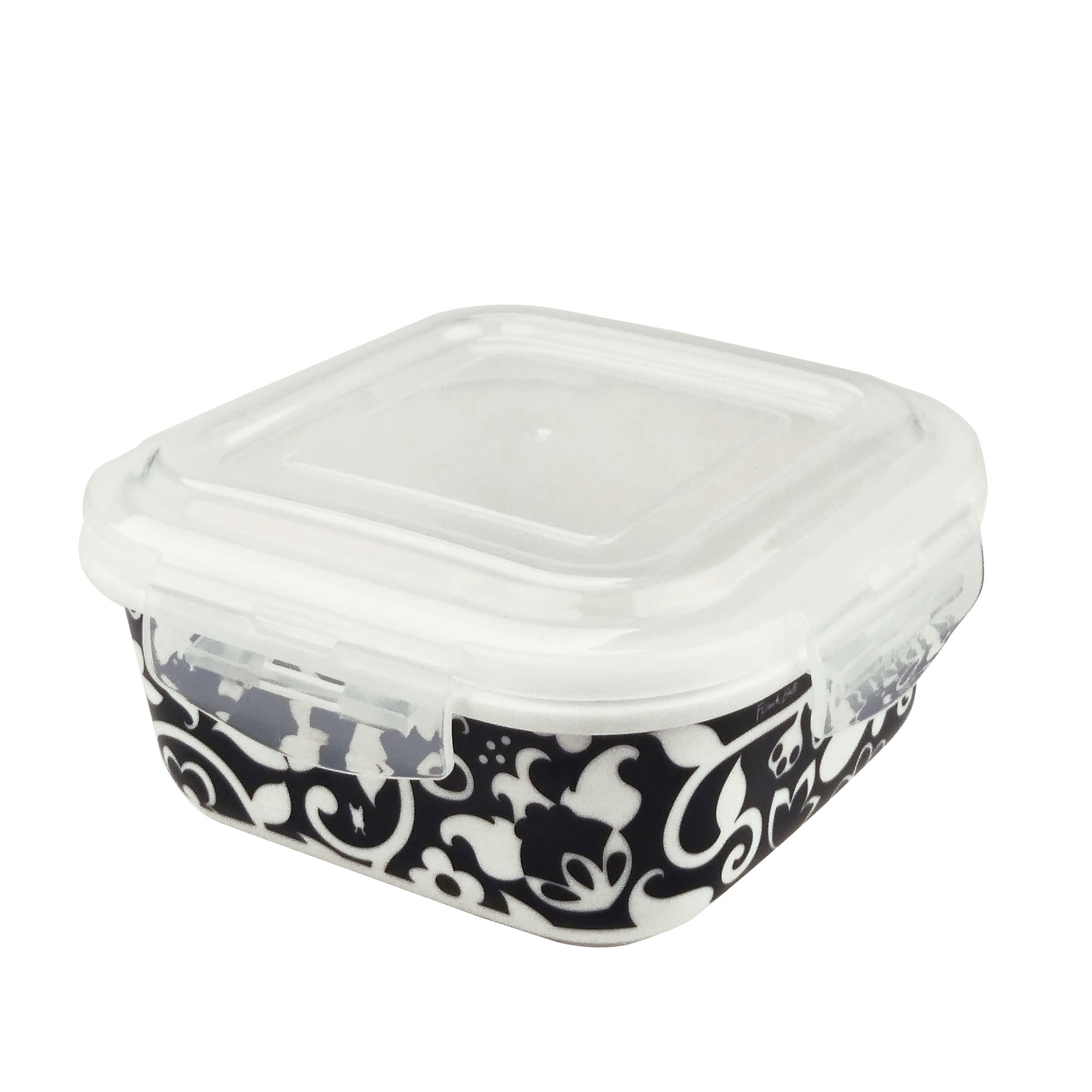 Storage Containers, Round Or Square Divided Serving Tray With Lid