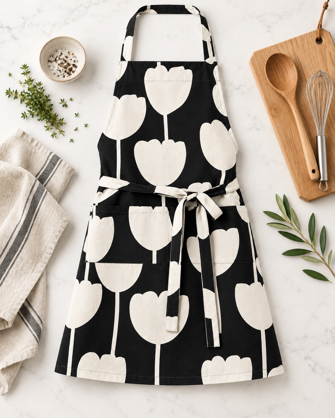 French Bull Colorful Kitchen Apron