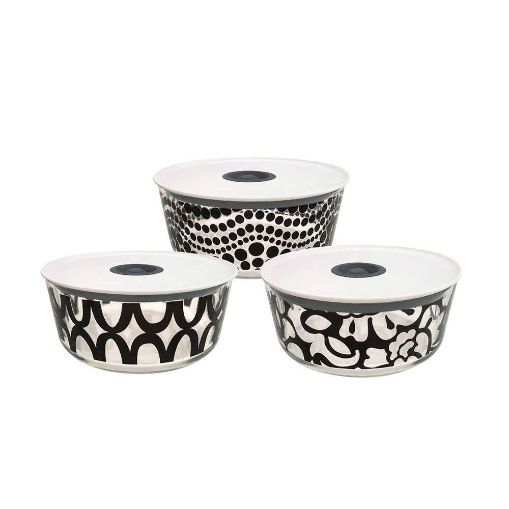 B&W Glass Storage Set