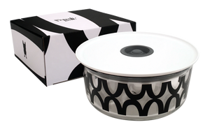 27oz Glass Storage Bundle - Black & White - 3-Piece Set with Gift Boxes