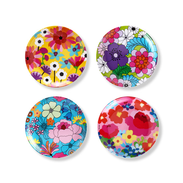 Garden Florals 9" Salad Plate Gift Box Set of 4