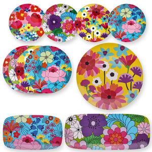 Garden Floral Plate and Platter Collection