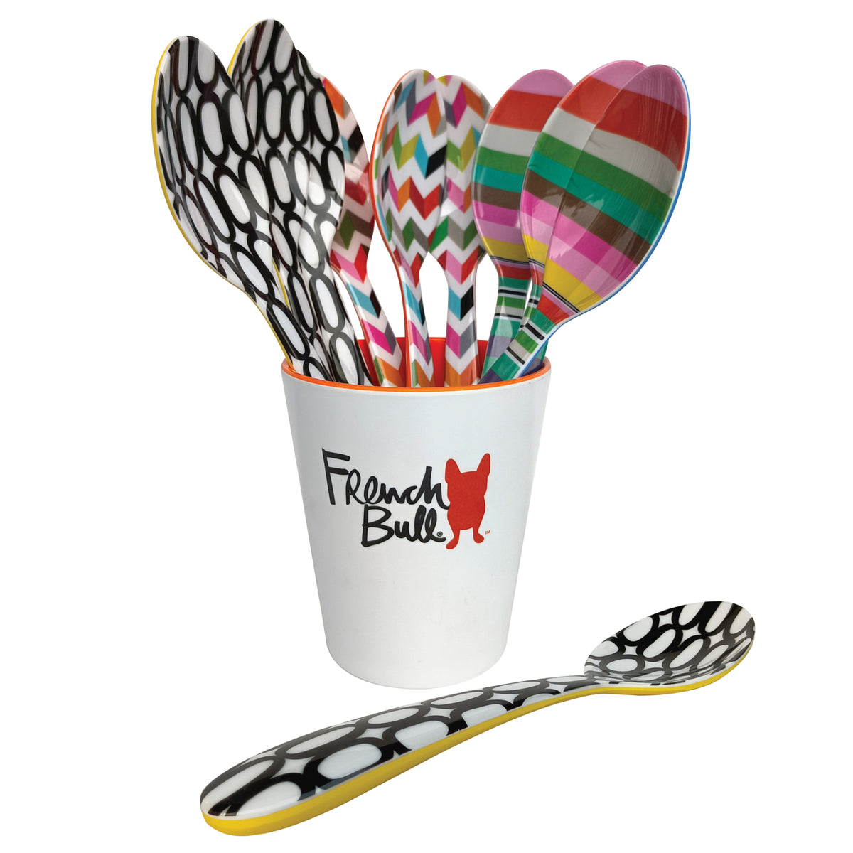 Serving Spoon Assortment with Vessel - 9 Units - French Bull