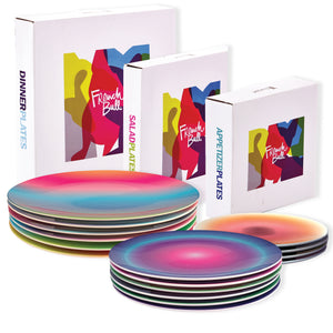 Aurora 6-Piece Assorted Salad Plate Set