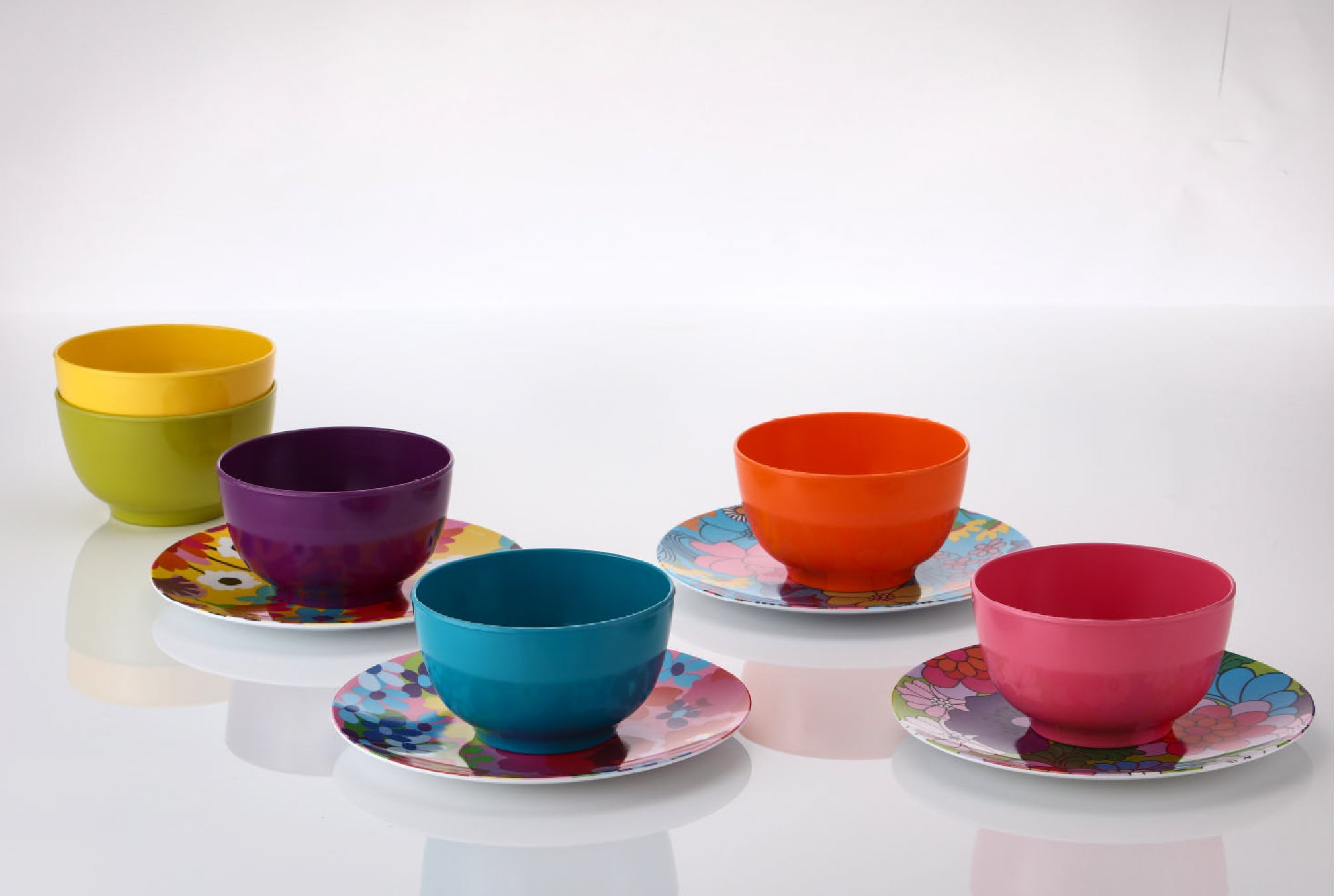 Melamine Dinner Plate Set - Garden Florals l French Bull Official