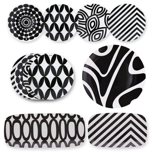 Black & White Plate and Platter Collection