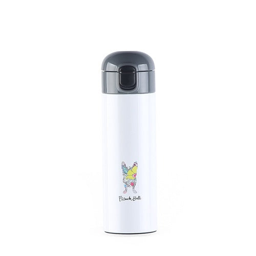 25 oz. Stainless Steel Bottle Water French Bull Color: Cranberry, Size: 25 oz
