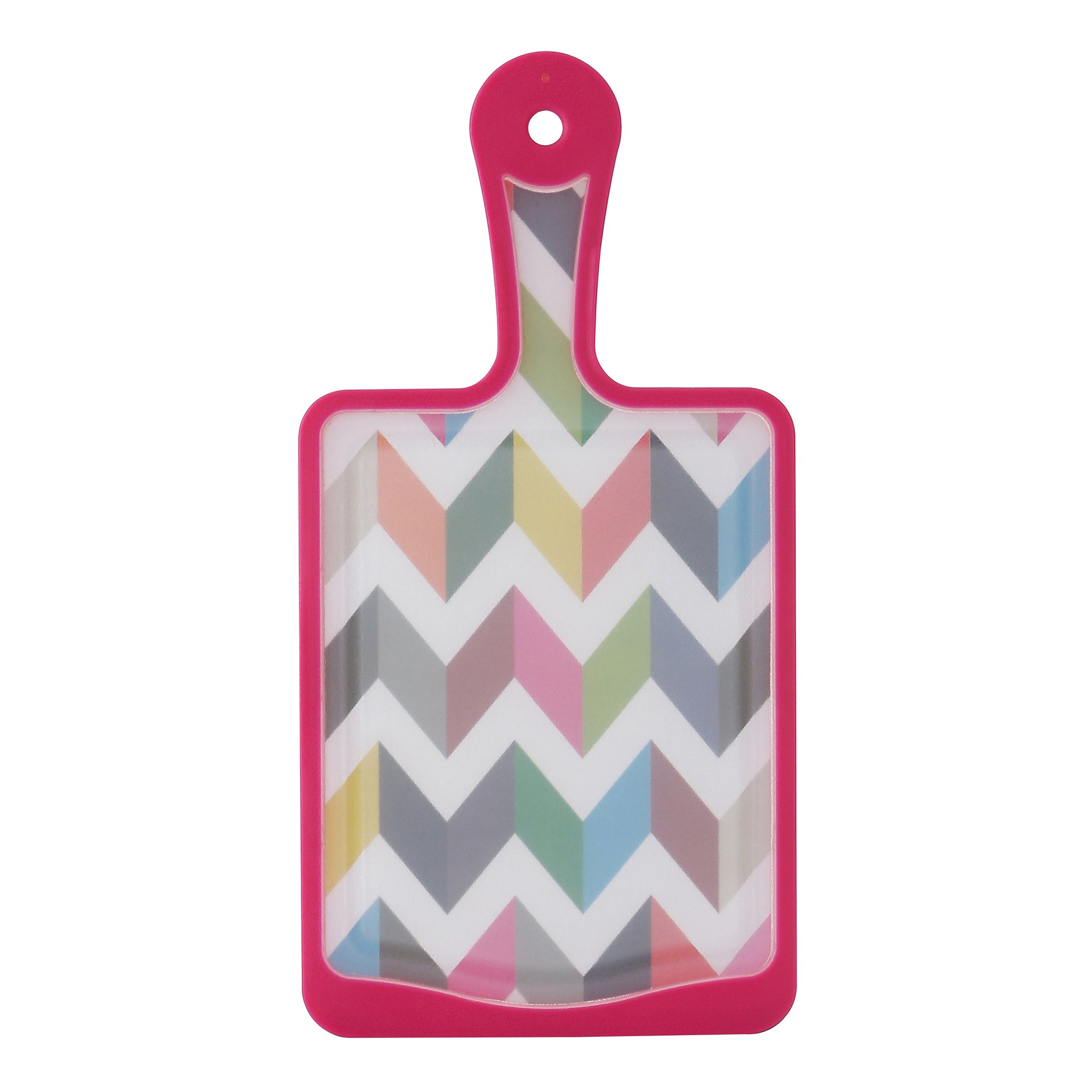 French Bull Ziggy Multicolor Chevron Paddle Cutting Board