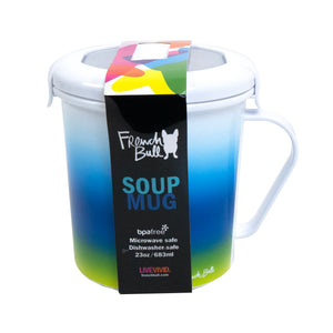 Blue Ombre Soup Mug