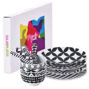 Black & White 12-Piece Entertaining Set