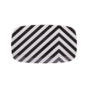 Black & White 13" Rectangular Platter