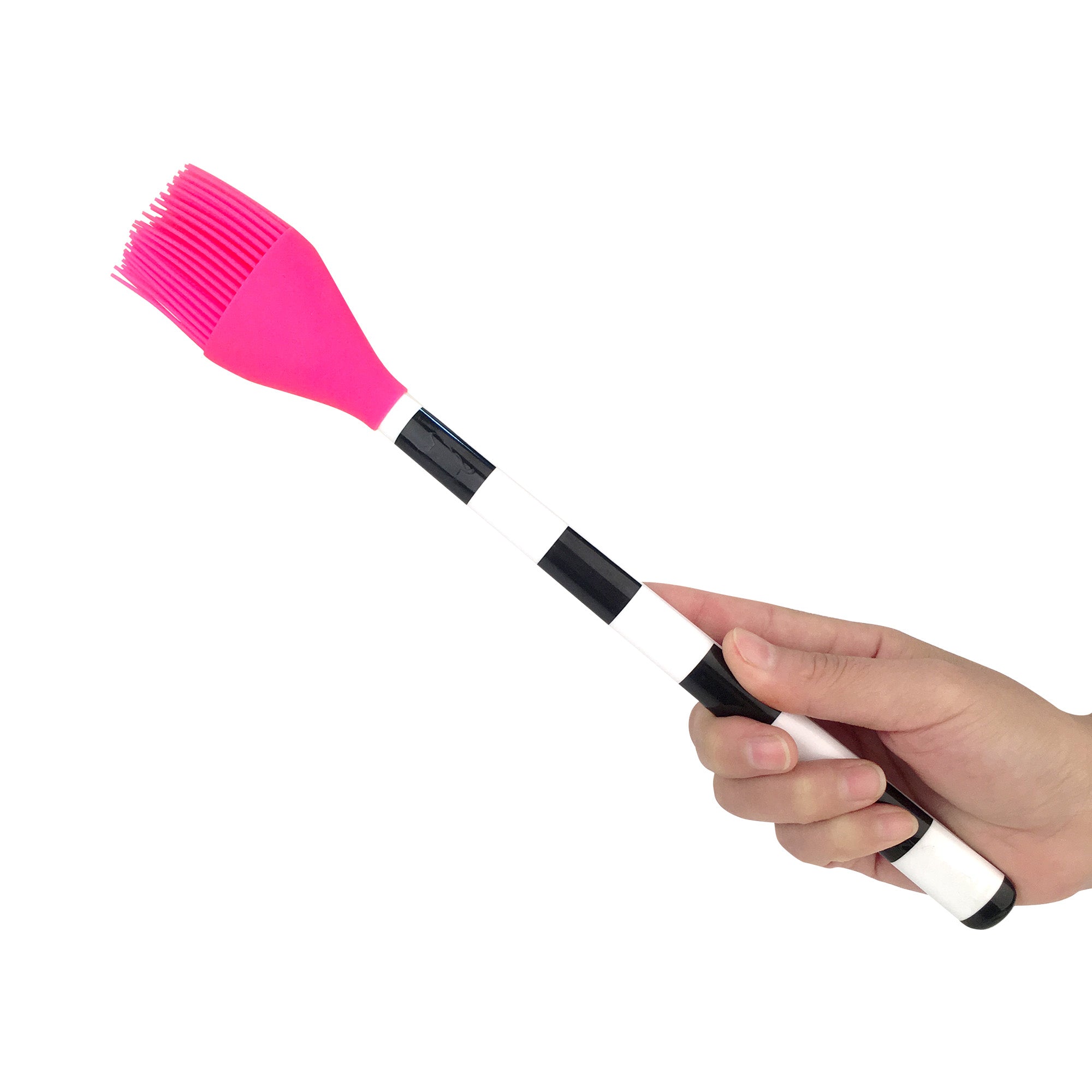 Black & White Stripe Silicone Brush