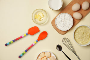 Jelly Bean Stripe Silicone Spatula