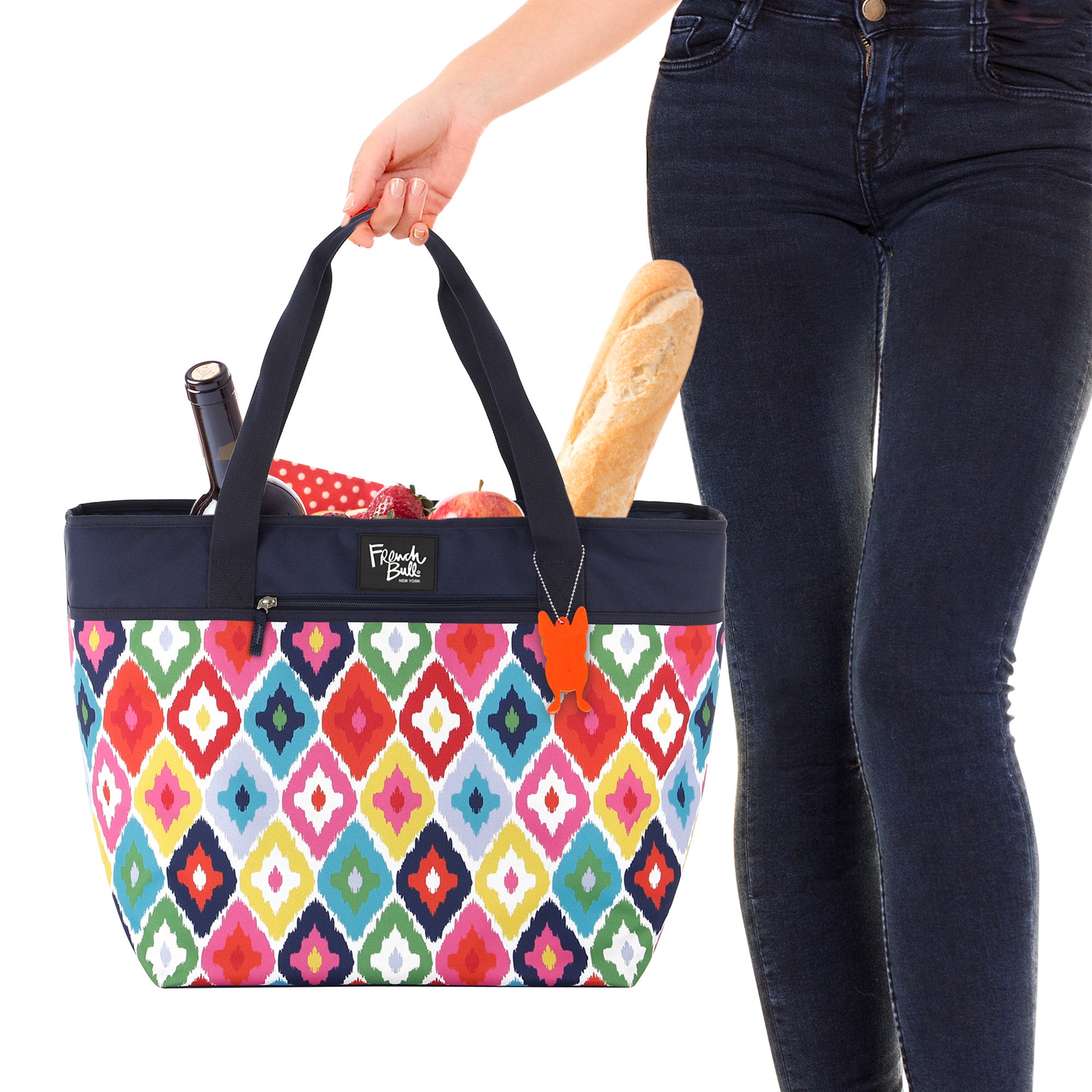 Kat Insulated Picnic and cooler Tote Bag French Bull