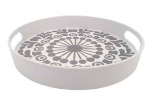 Mosaic Round Rimmed Lazy Susan - 11"