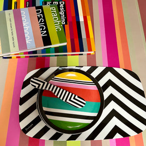 Stripes Appetizer Plate Set