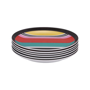 Stripes Appetizer Plate Set