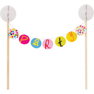 Cake Banner Topper - Birthday Dots Cake Banner Topper