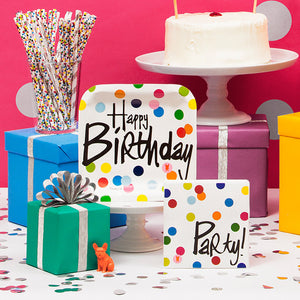 Cake Banner Topper - Birthday Dots Cake Banner Topper