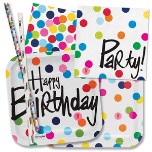 Cake Banner Topper - Birthday Dots Cake Banner Topper