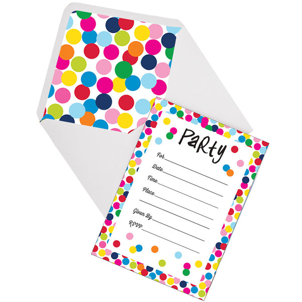 Invitations - Birthday Dots Invitations