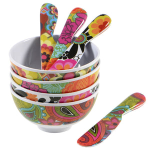 Mini Bowl Set - Floral Mini Bowl Set - 4 Assorted