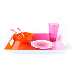 Pink Ombré Serving Tray