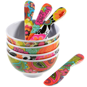 Spreader Set - Floral Spreader Set - 4 Assorted