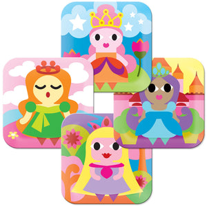 Square Plate Set - Princess Kids Plate Set