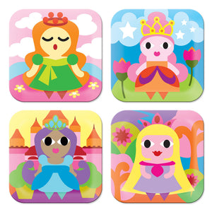 Square Plate Set - Princess Kids Plate Set