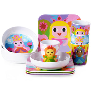 Square Plate Set - Princess Kids Plate Set
