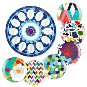 Sus Egg Platter and Appetizer Plates Bundle