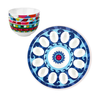 Sus Egg Platter and Bindi Small Bowl Bundle